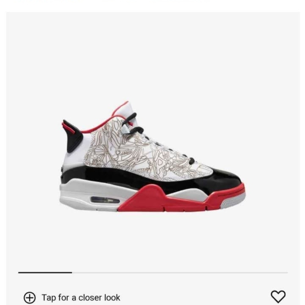 Air Jordans Kids Sneakers - Red, Black, White